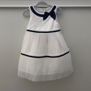 Janie and Jack Bow Pleated Baby Toddler Dress